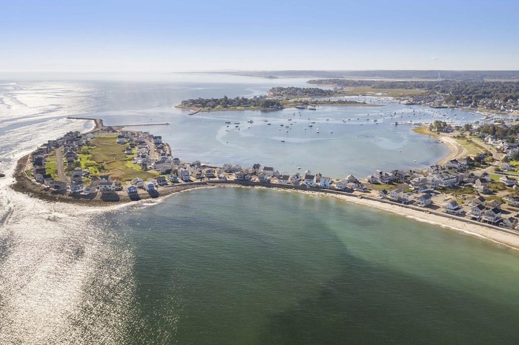 11 Lighthouse Road Scituate, MA 02066 - Photo 31 of 34 an aerial view of ocean with beach