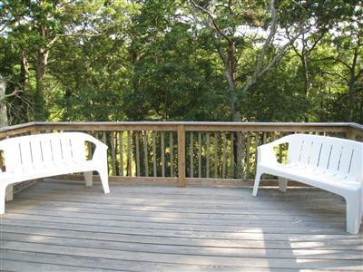 46 Cap'n Jac's Road Centerville, MA 02632 - Photo 12 of 25 a view of deck with furniture and trees