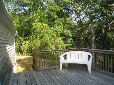 46 Cap'n Jac's Road Centerville, MA 02632 - Photo 21 of 25 a view of balcony with wooden floor and outdoor seating