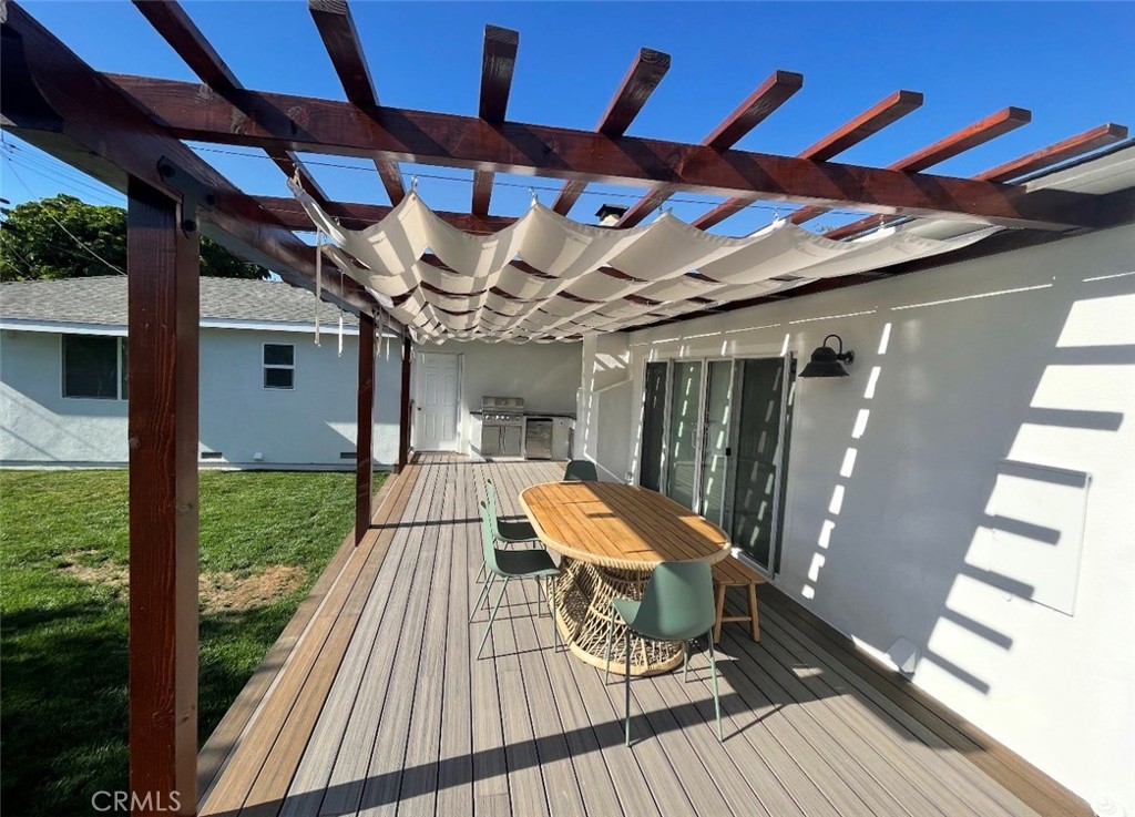 1113 Riedel Avenue Fullerton, CA 92831 - Photo 6 of 8 a view of backyard with a patio and wooden floor