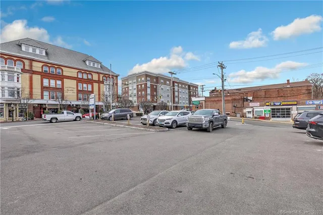 a view of road with card