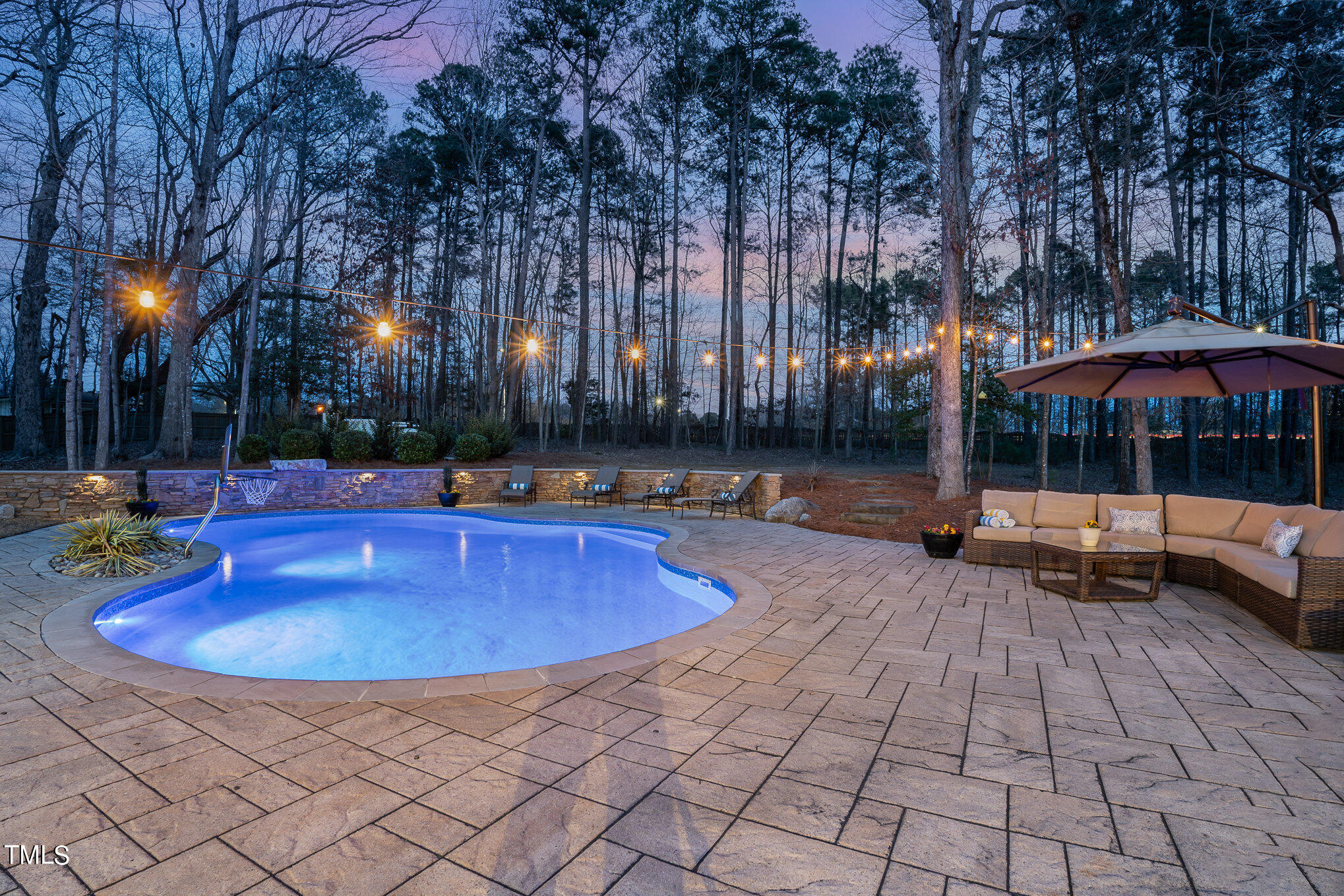 10632 Marion Stone Way Raleigh, NC 27614 - Photo 4 of 95 a view of a swimming pool with sitting area and furniture