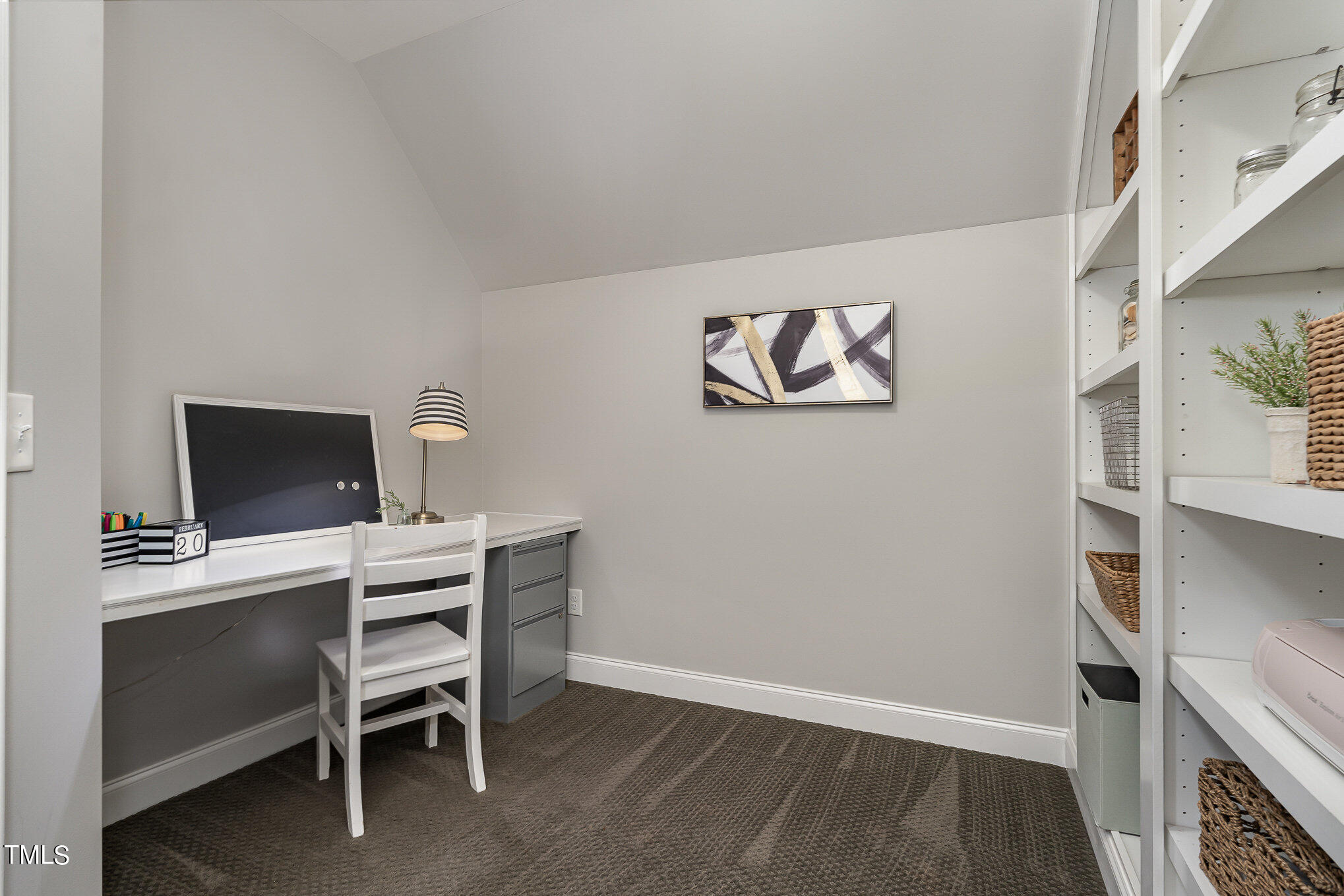 10632 Marion Stone Way Raleigh, NC 27614 - Photo 41 of 95 a view of a workspace with furniture and wooden floor