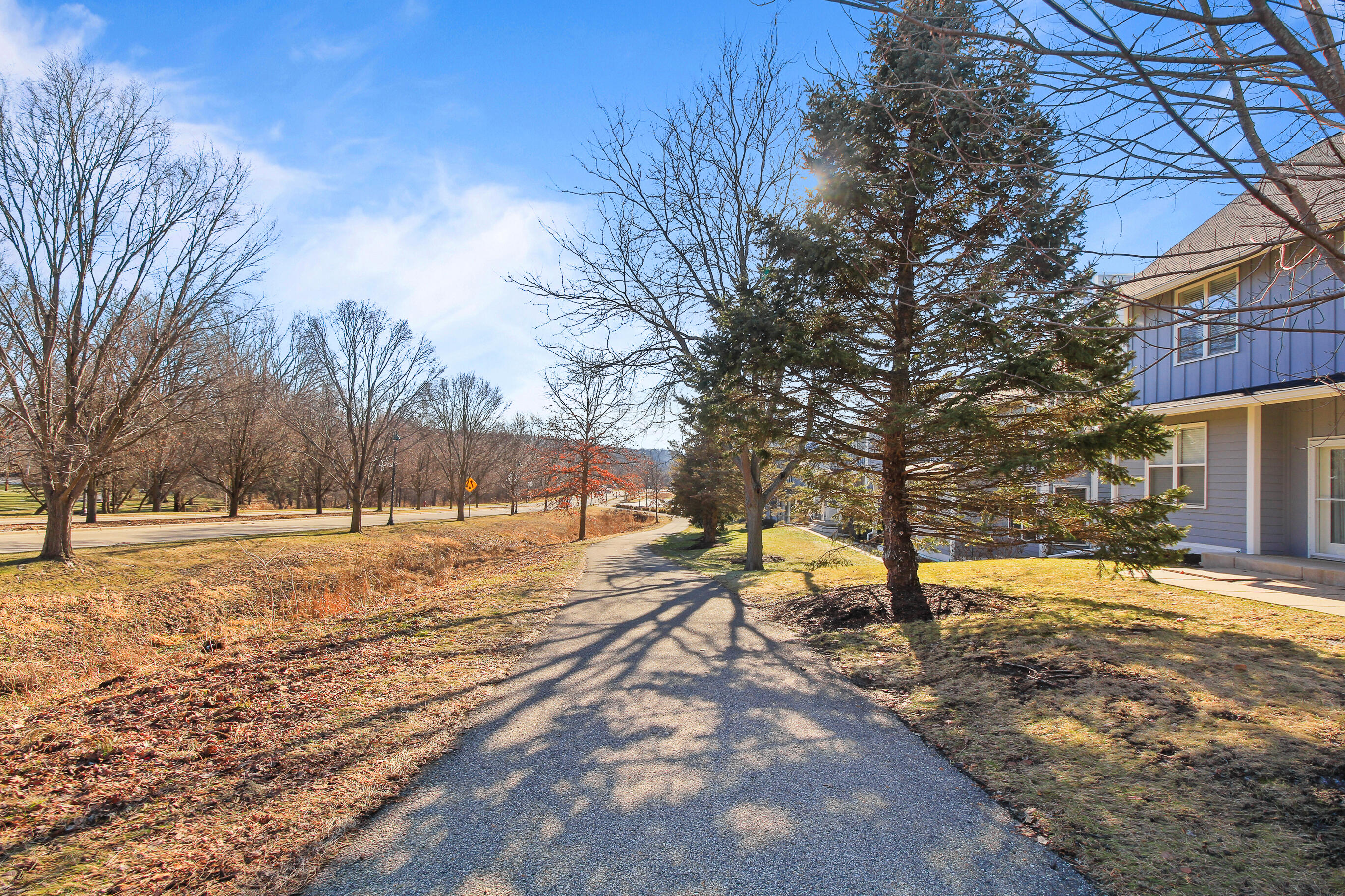 453 Mill Street, Unit 802 Fontana, WI 53125 - Photo 48 of 57 Village Path & Greenspace flanks Eastside of Residences