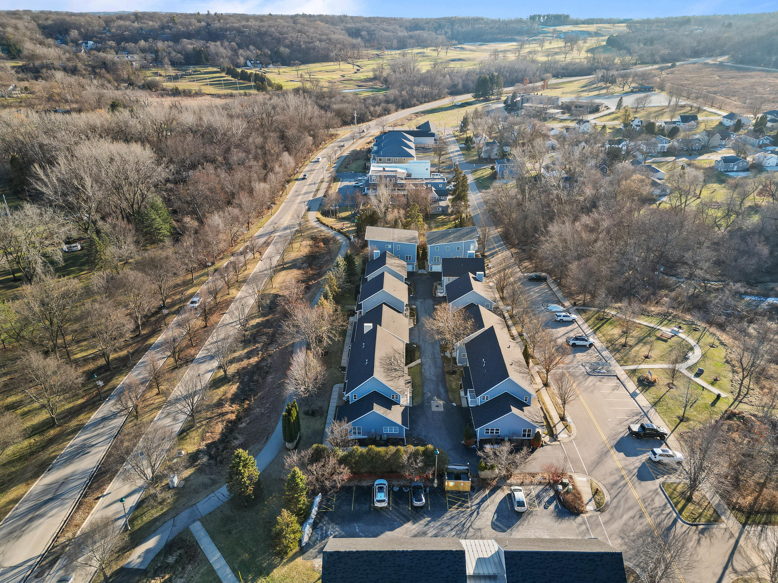 453 Mill Street, Unit 802 Fontana, WI 53125 - Photo 50 of 56 Mill St Condo's & Bigfoot Country Club in background
