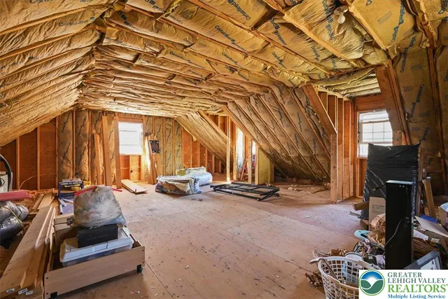 a room with gym equipment