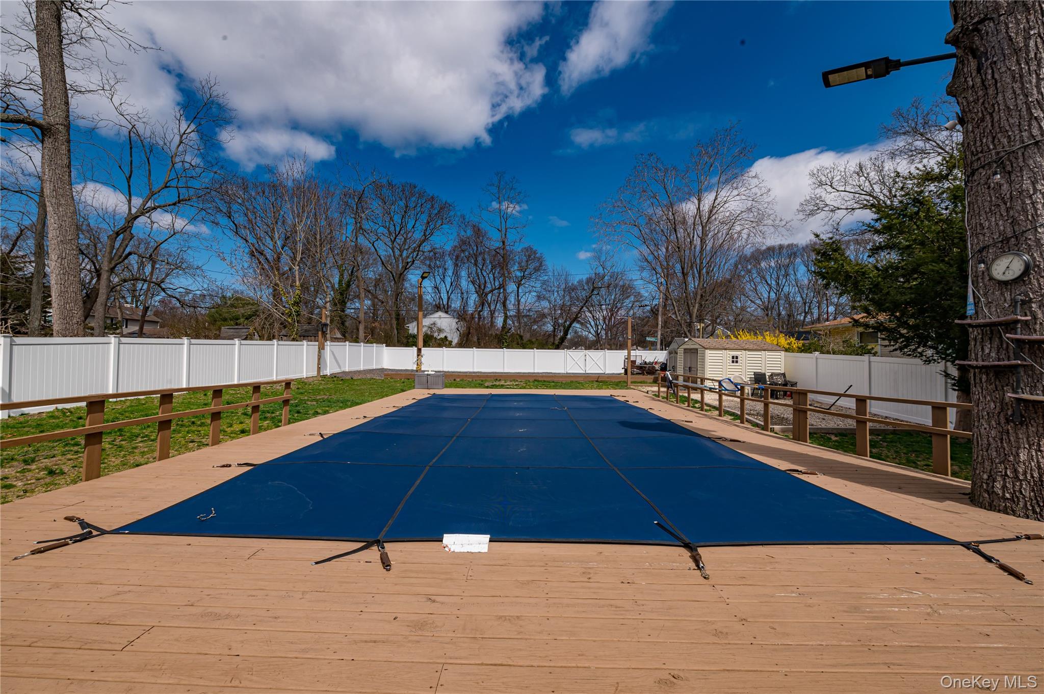 27 Half Mile Road Middle Island, NY 11953 - Photo 29 of 35 15 x 30 oval shaped pool 4 ft deep Partially sunken
