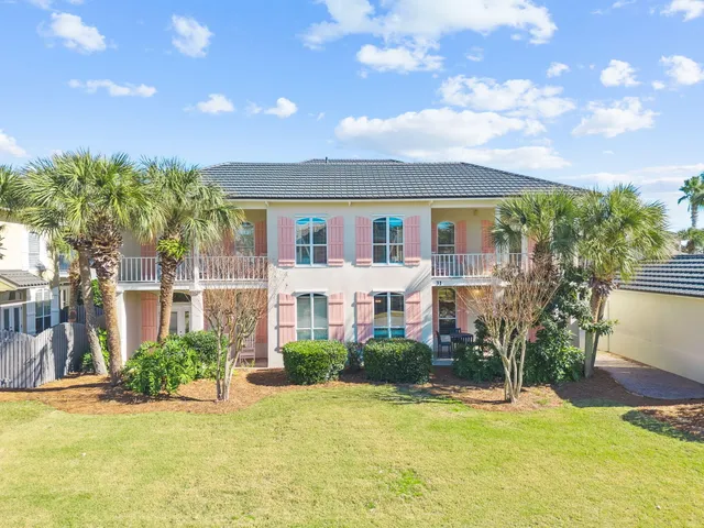 a house view with a garden space