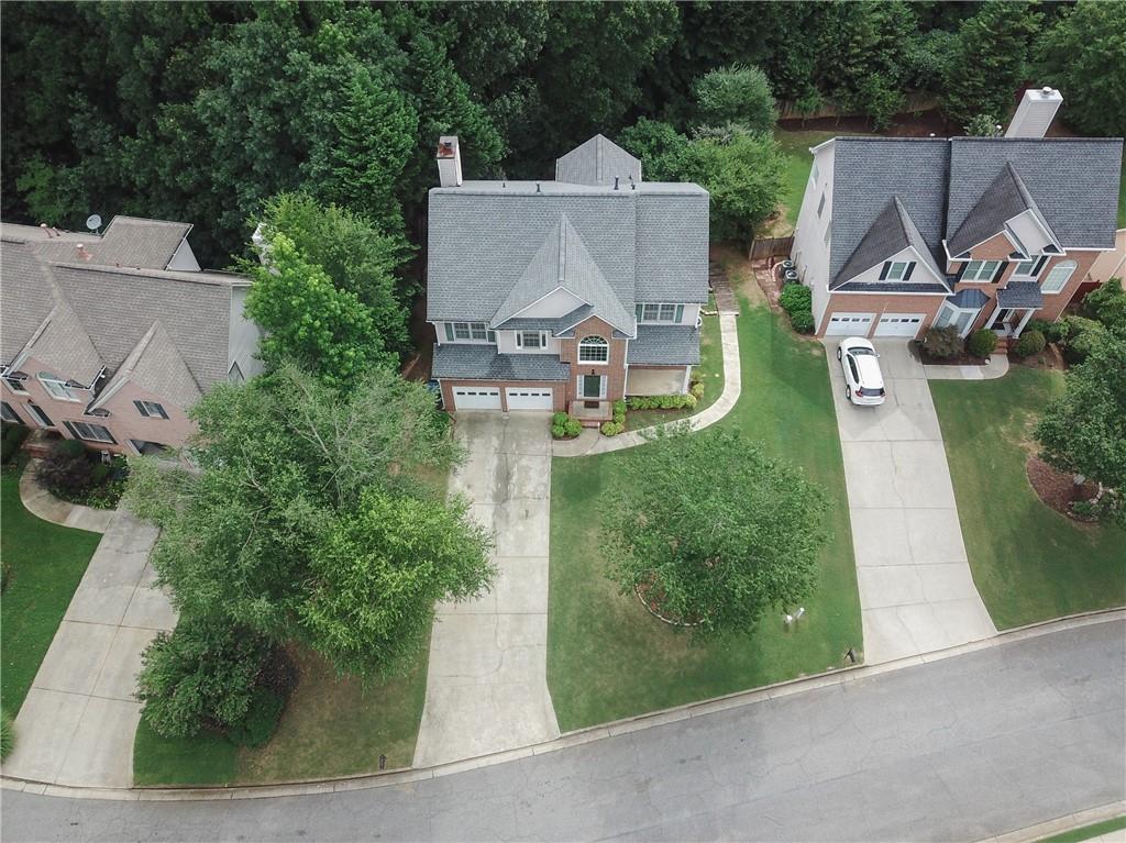 755 Sheridan Ridge Court Alpharetta, GA 30022 - Photo 54 of 57 an aerial view of residential house with outdoor space