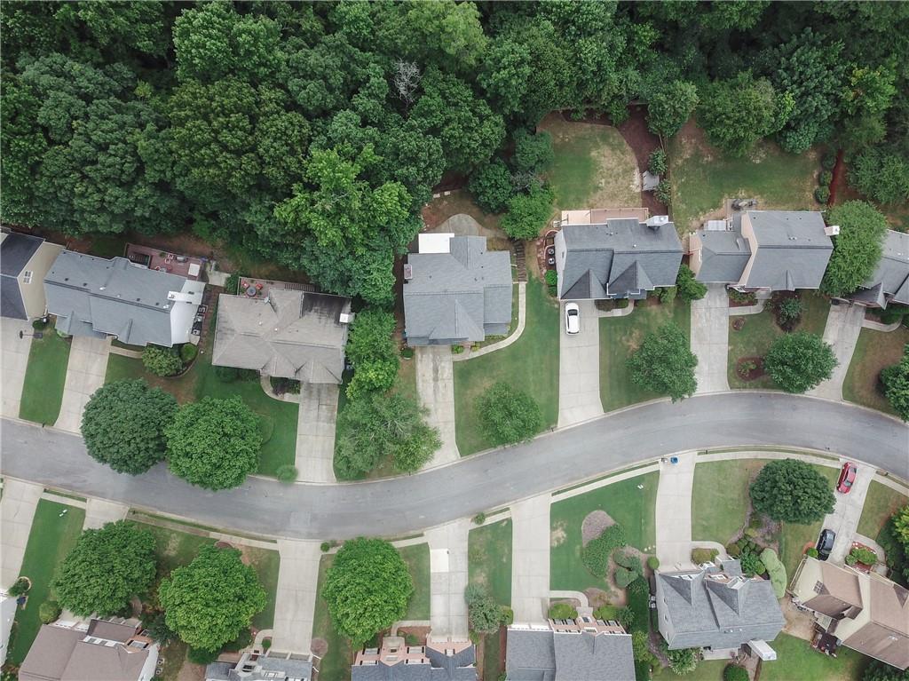 755 Sheridan Ridge Court Alpharetta, GA 30022 - Photo 56 of 57 an aerial view of a house with outdoor space and street view