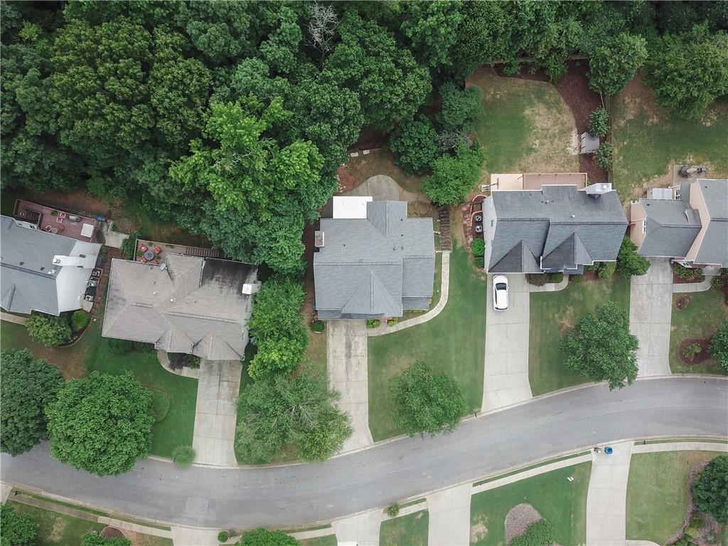755 Sheridan Ridge Court Alpharetta, GA 30022 - Photo 57 of 57 an aerial view of a house with outdoor space and lake view