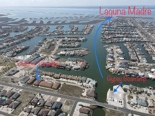 a view of a water next to a building