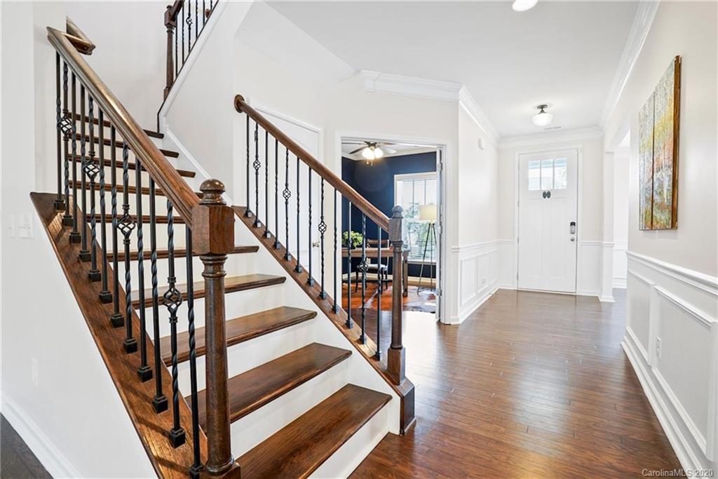 210 Hampton Trail Drive Fort Mill, SC 29708 - Photo 15 of 24 a view of staircase with wooden floor and stairs