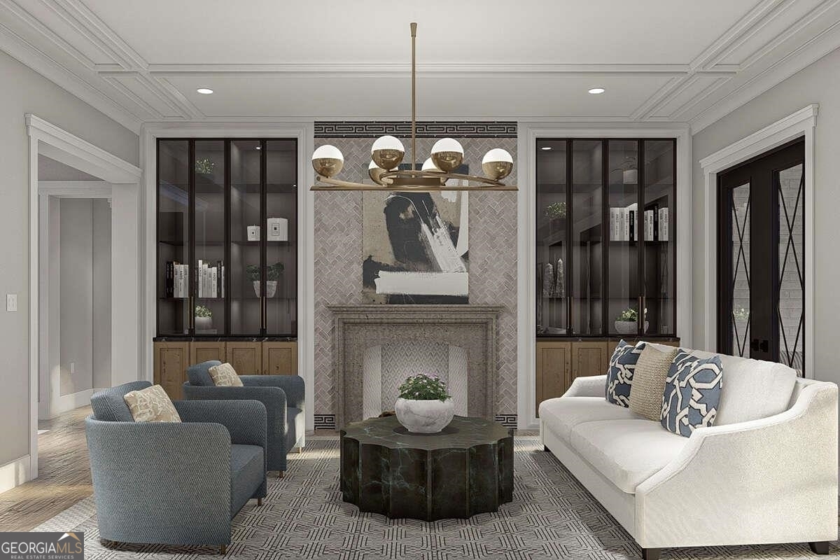 0 Ebenezer Road Fayetteville, GA 30215 - Photo 4 of 18 a living room with furniture and a fireplace