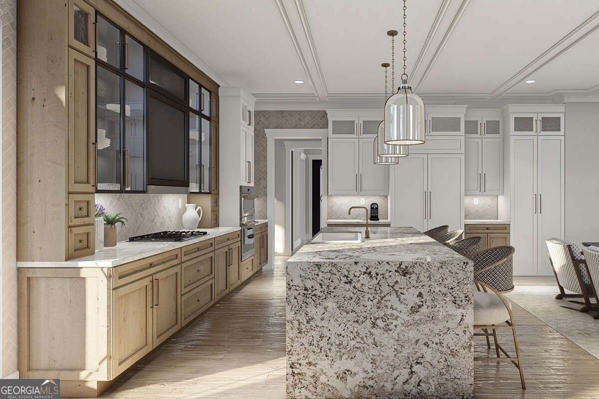 0 Ebenezer Road Fayetteville, GA 30215 - Photo 6 of 18 a large kitchen with kitchen island granite countertop lots of counter top space and stainless steel appliances