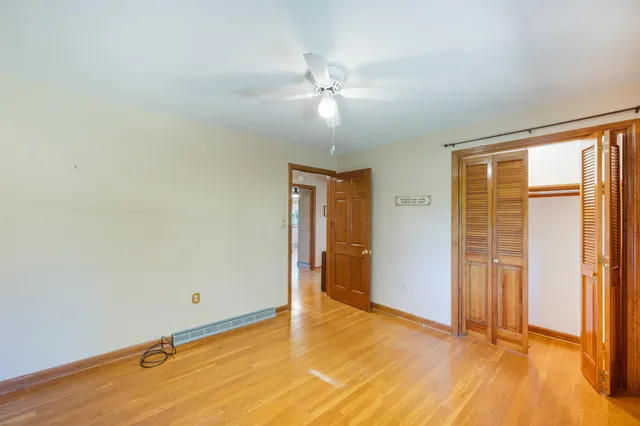 a view of a backyard with a garden