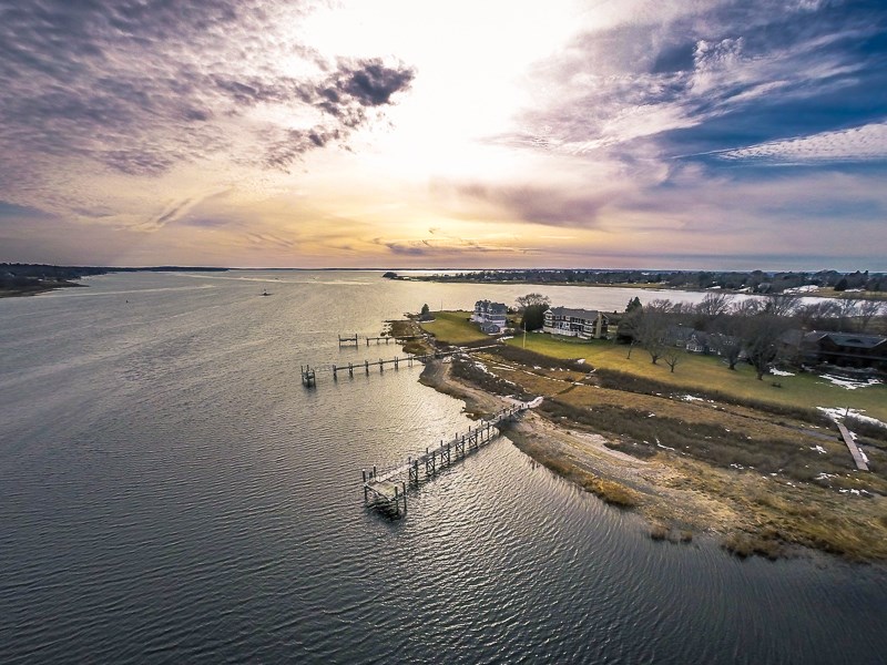 160 Adams Point Road Barrington, RI 02806 - Photo 36 of 40 Aerial view of gorgeous Adams Point