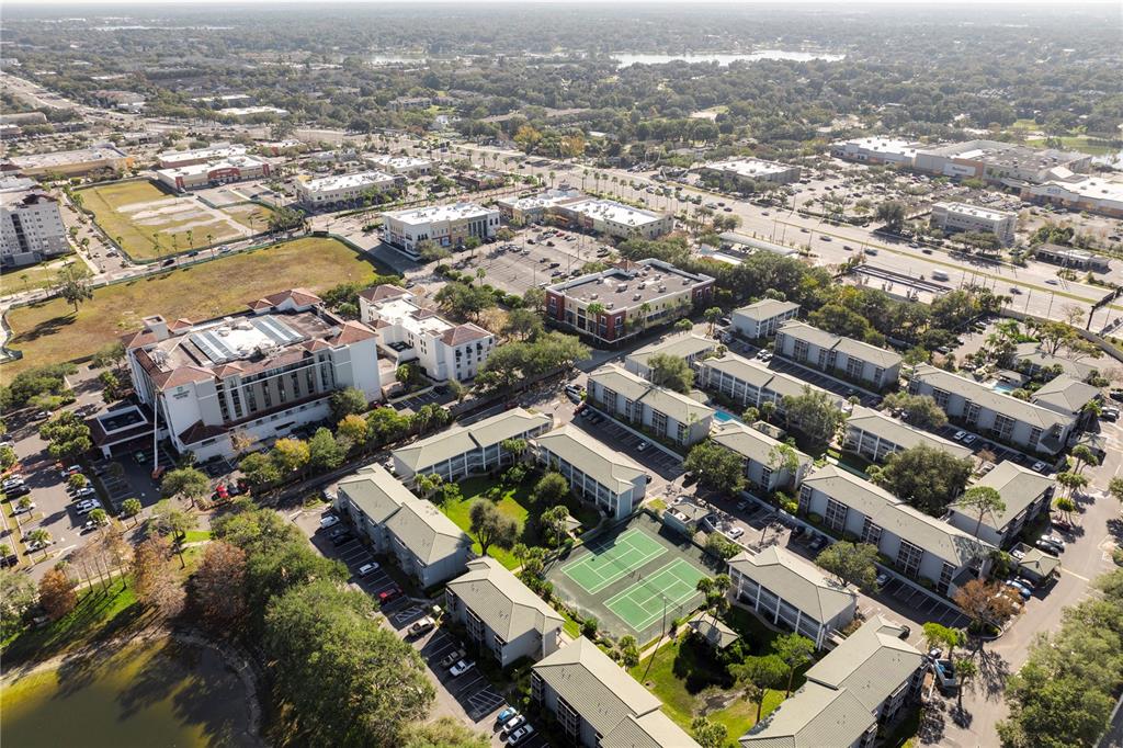 129 Blue Pointe Way, Unit 340 Altamonte Springs, FL 32701 - Photo 23 of 25 an aerial view of residential houses with city view