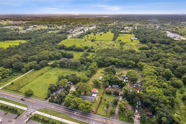 a view of lake from a city