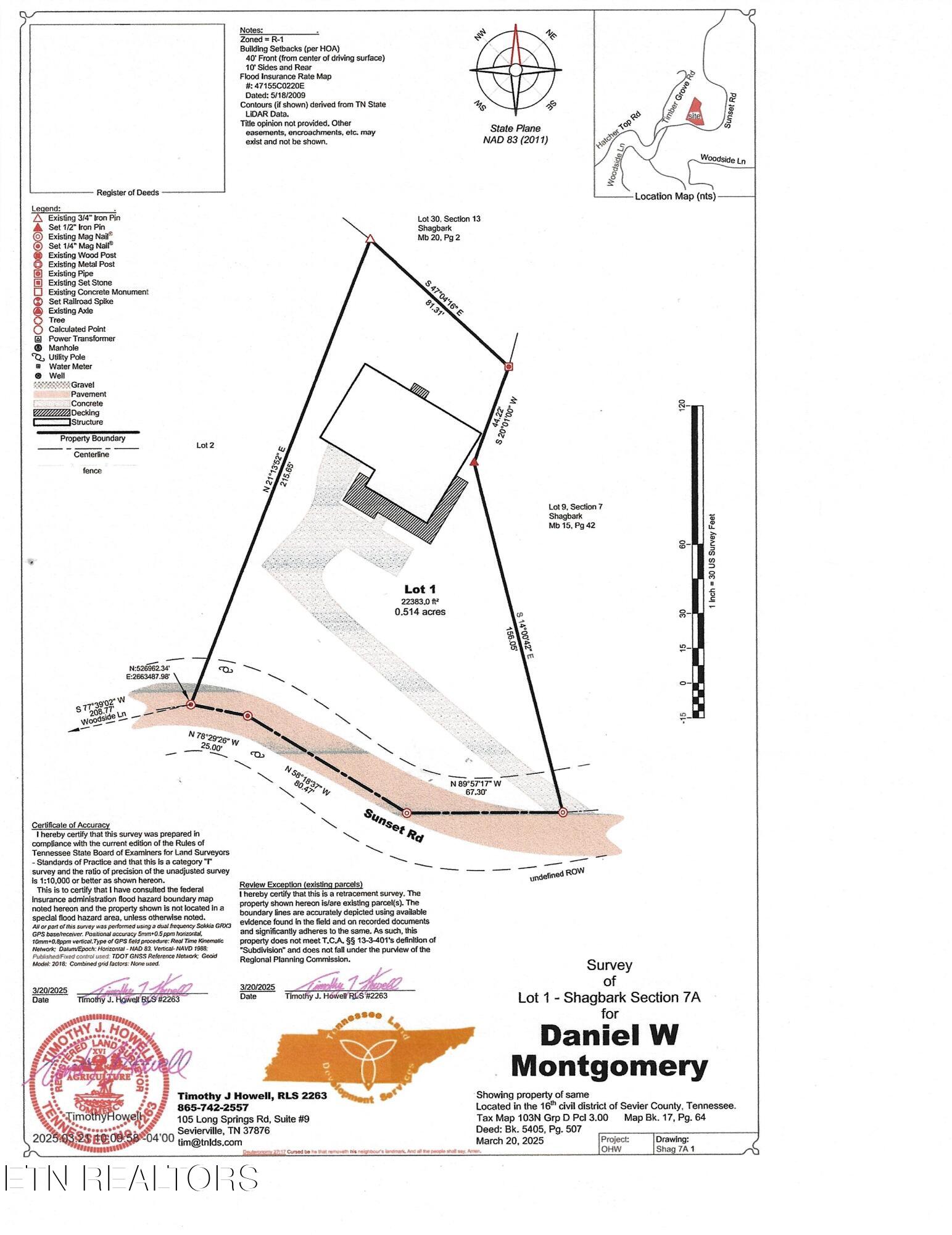 2445 Sunset Road Sevierville, TN 37862 - Photo 54 of 54 2445 SUNSET SURVEY NEW