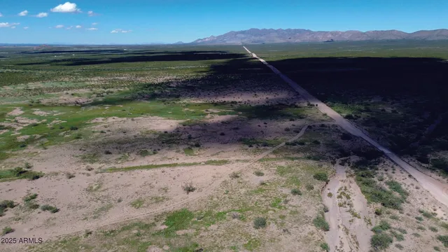 a view of a backyard with green space