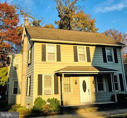 a front view of a house
