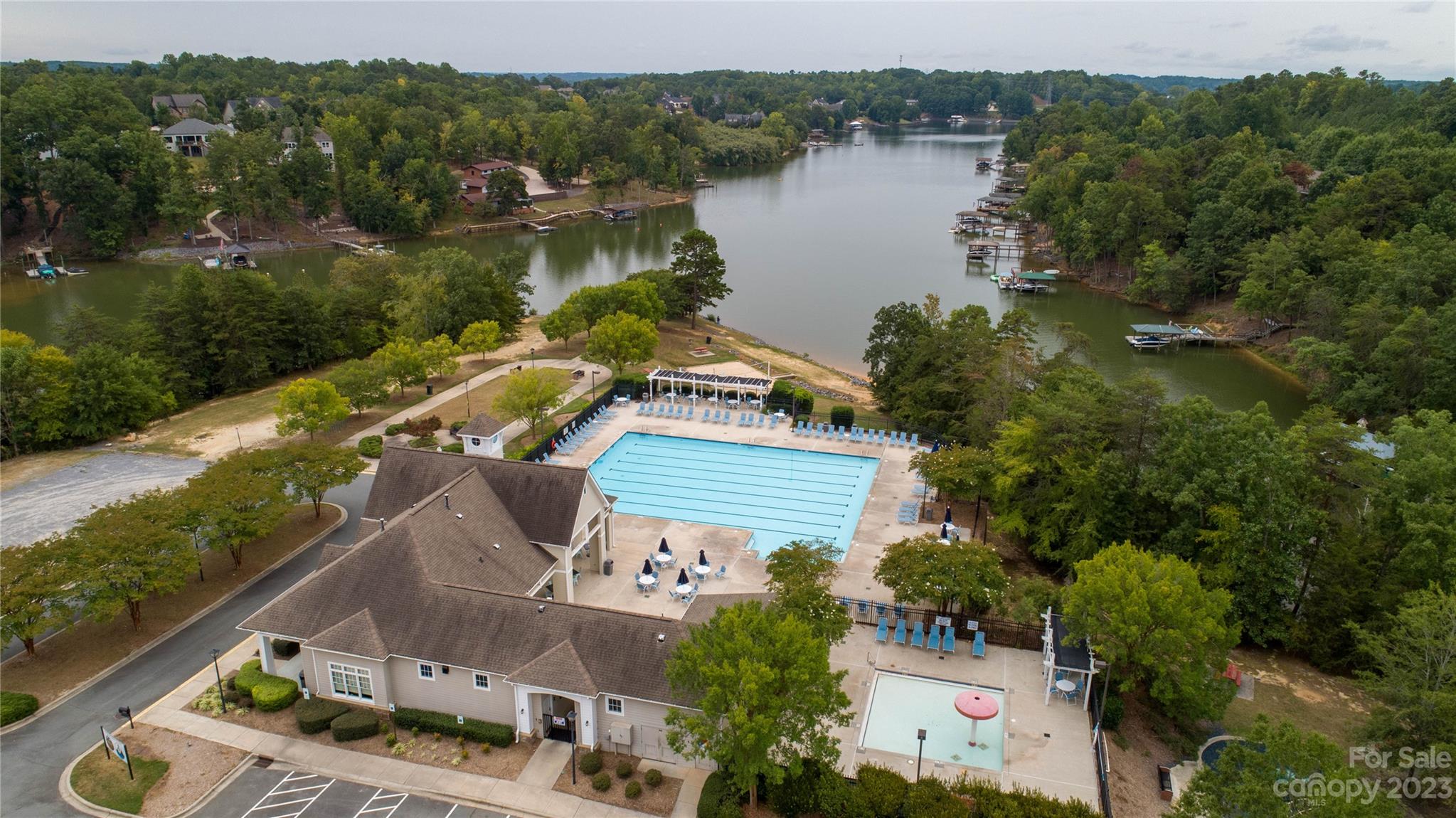 7022 Chelsea Day Lane Tega Cay, SC 29708 - Photo 44 of 48 an aerial view of a house with a lake view