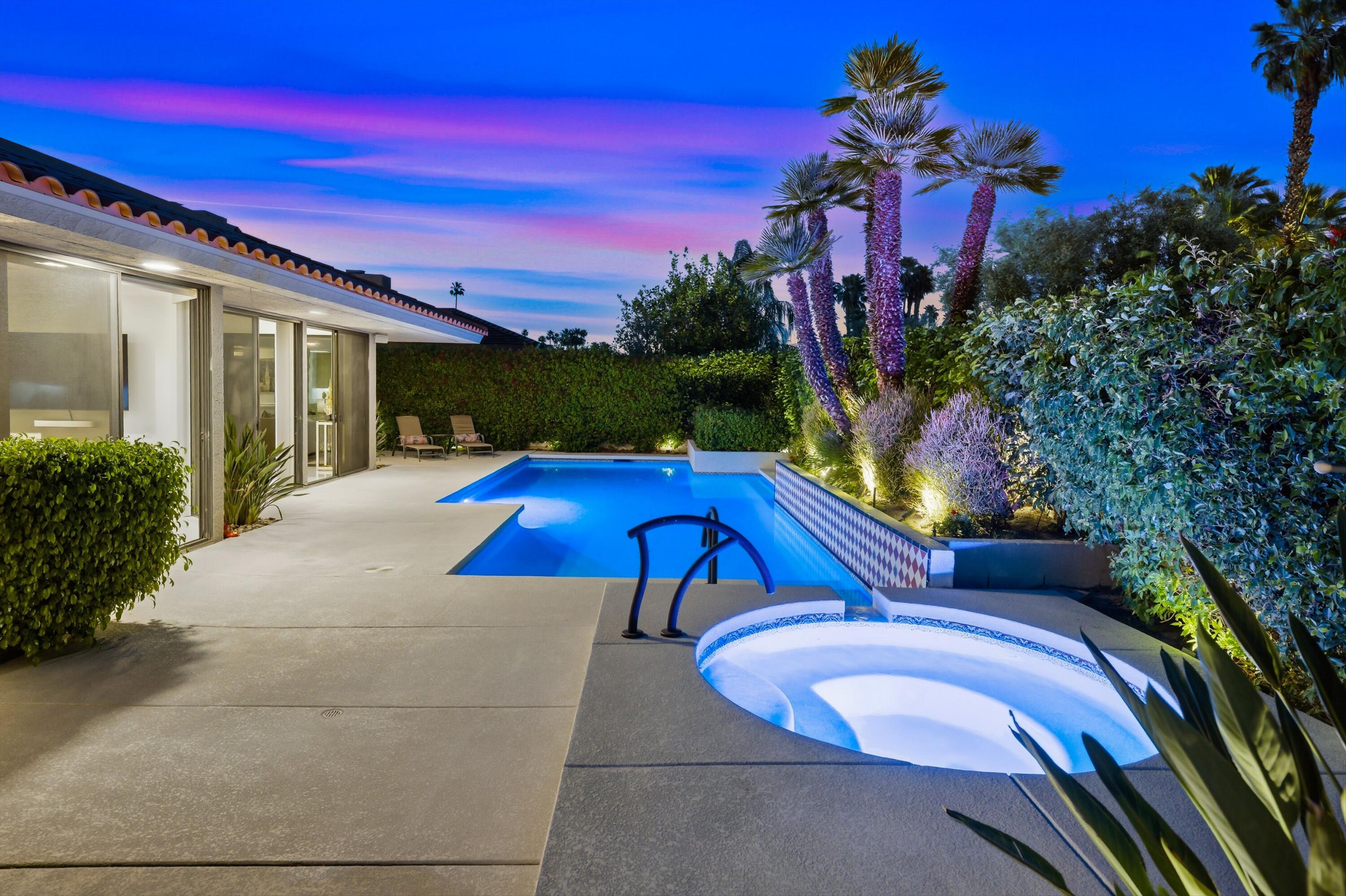 23 Mt Holyoke Drive Rancho Mirage, CA 92270 - Photo 40 of 50 a view of a backyard with a patio