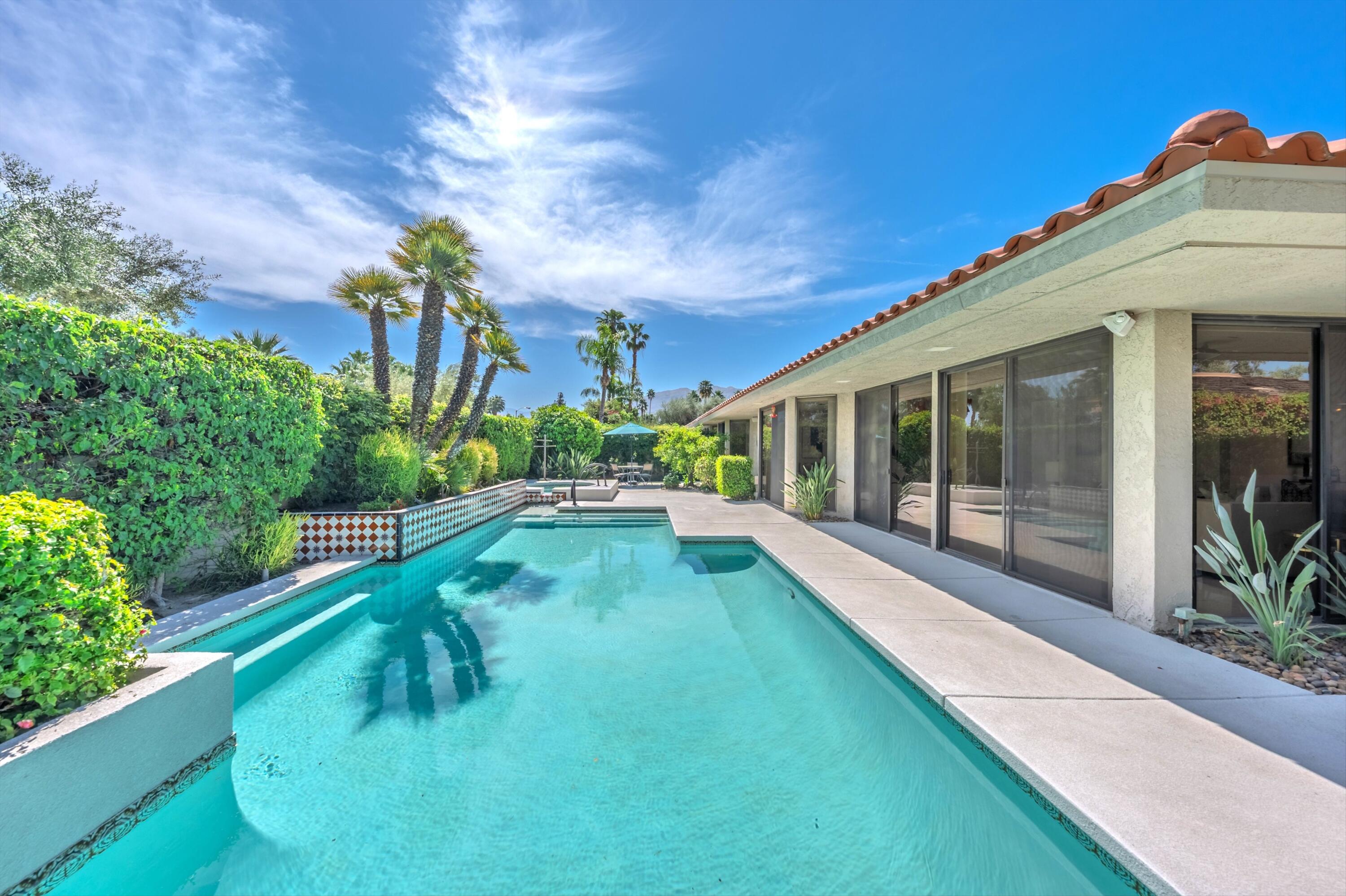 23 Mt Holyoke Drive Rancho Mirage, CA 92270 - Photo 41 of 50 a view of a house with swimming pool