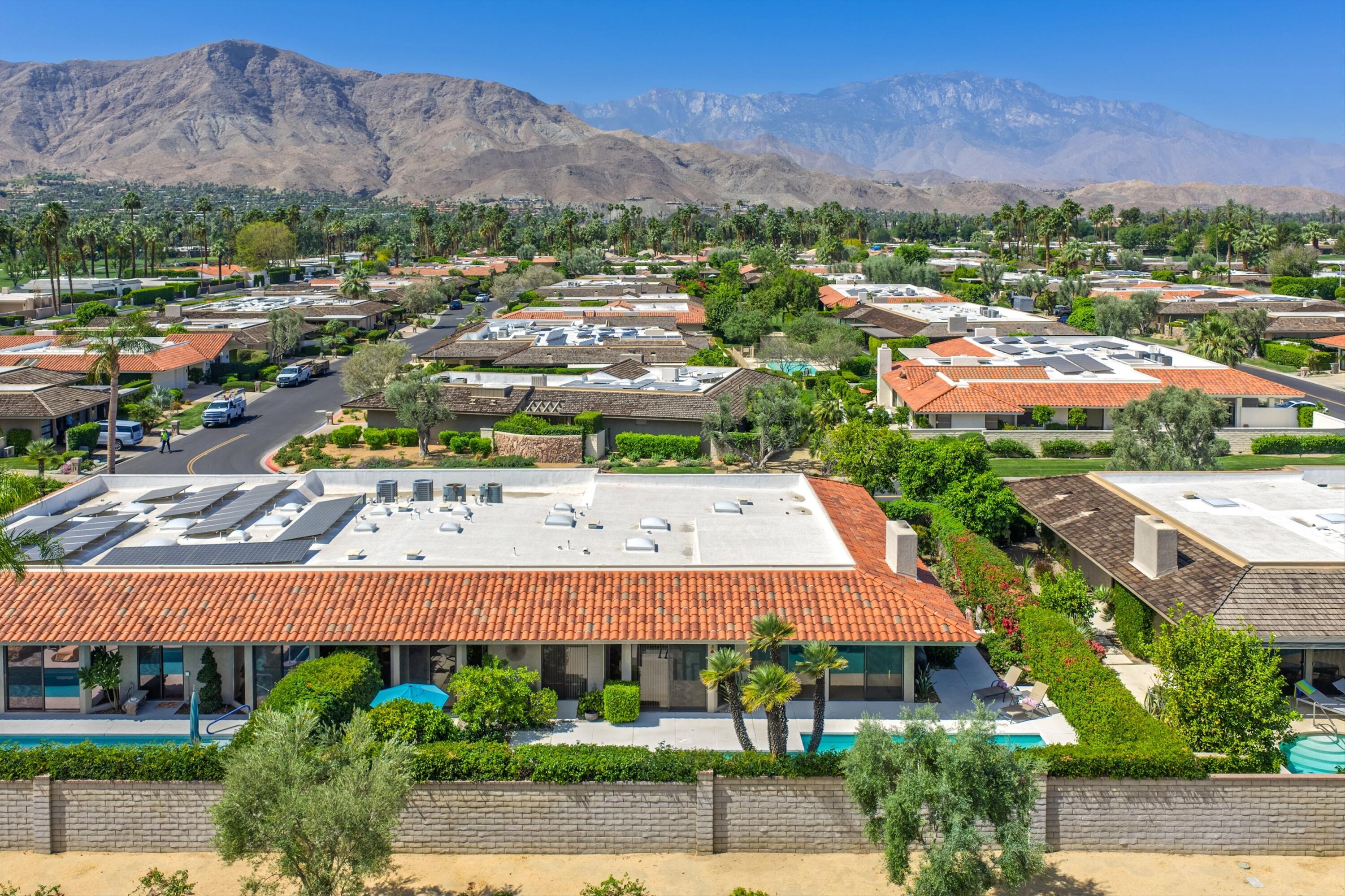 23 Mt Holyoke Drive Rancho Mirage, CA 92270 - Photo 46 of 50 an aerial view of residential houses and outdoor space