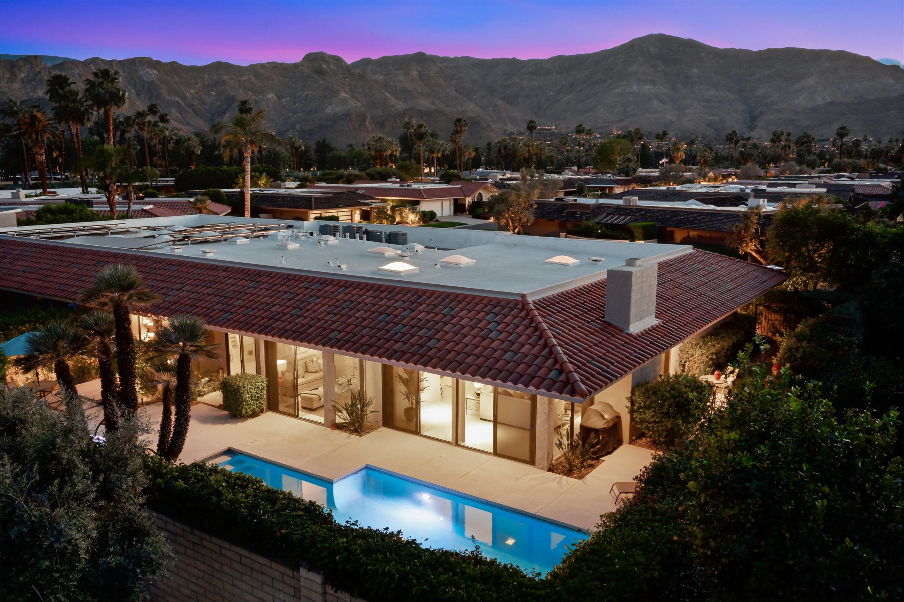 23 Mt Holyoke Drive Rancho Mirage, CA 92270 - Photo 50 of 50 a view of a patio with a table and chairs