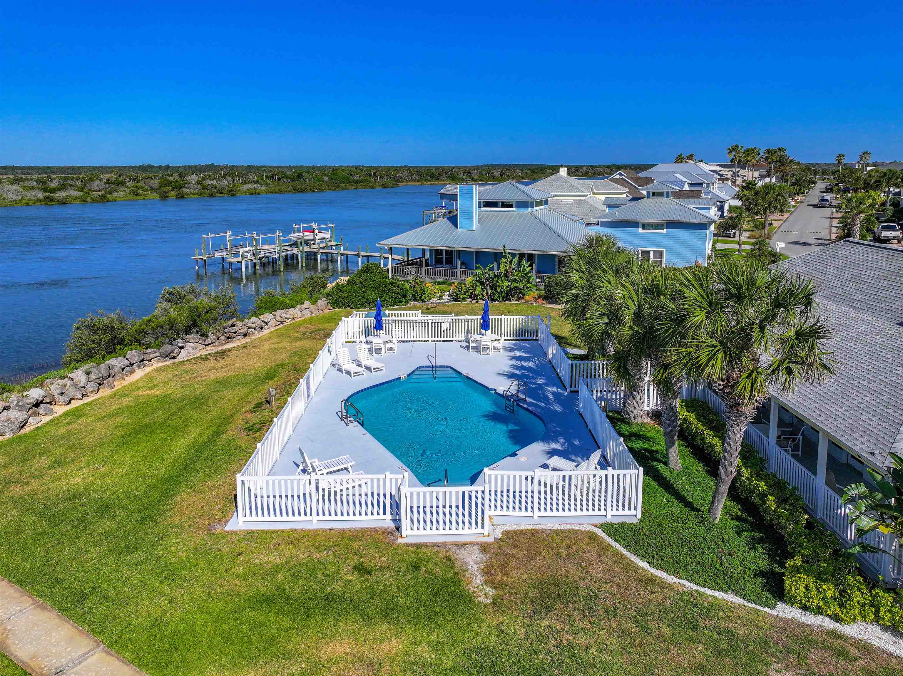 9224 July Lane St. Augustine, FL 32080 - Photo 54 of 88 an aerial view of a house
