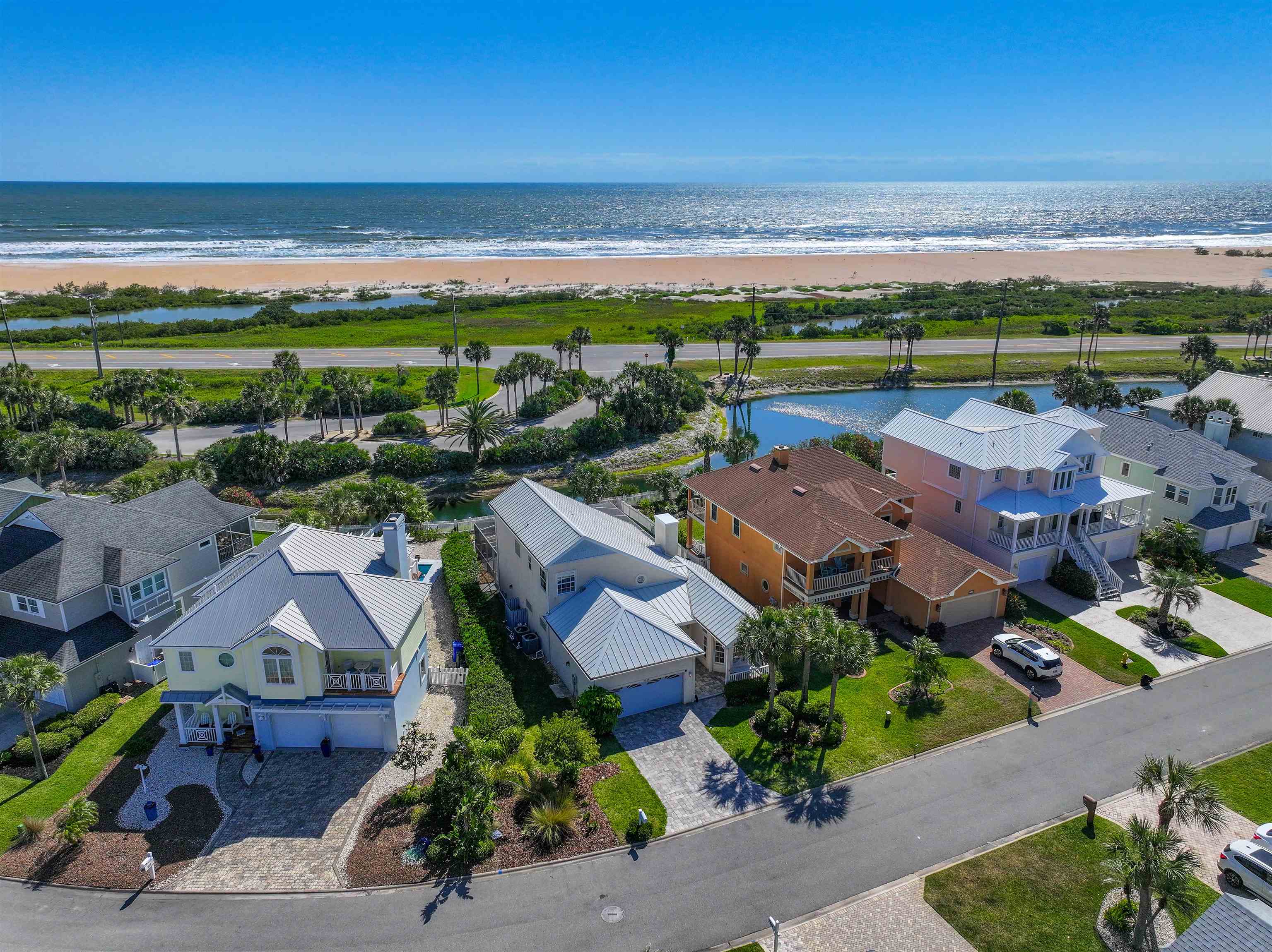 9224 July Lane St. Augustine, FL 32080 - Photo 68 of 88 an aerial view of a house with a garden