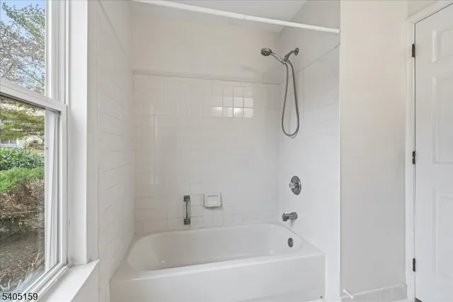 a bathroom with a bath tub and a shower
