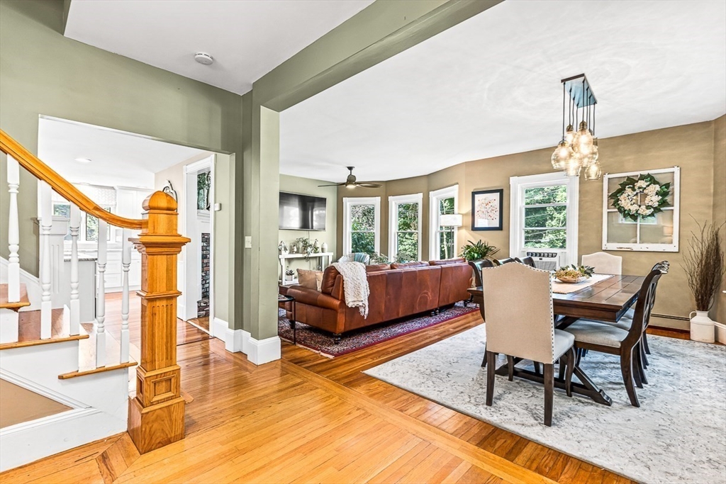 69 Maple Street Middleton, MA 01949 - Photo 7 of 33 a living room with furniture dining table and a large window
