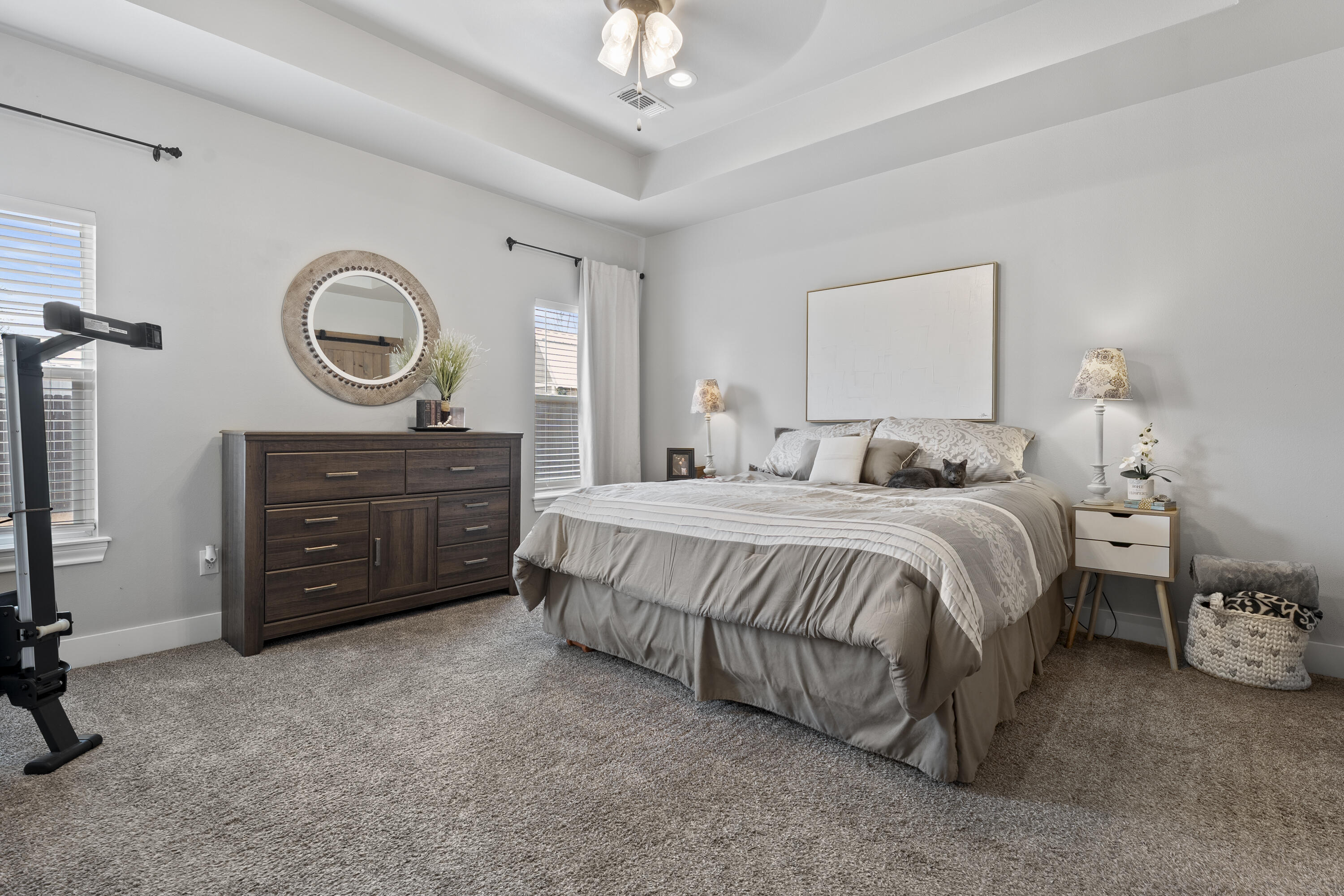 1122 16th Street Shallowater, TX 79363 - Photo 13 of 32 a bedroom with a bed and a dresser