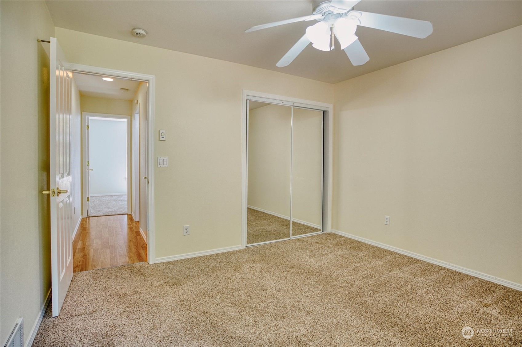 581 Ridge View Drive Sequim, WA 98382 - Photo 27 of 40 an empty room with fan and entrance