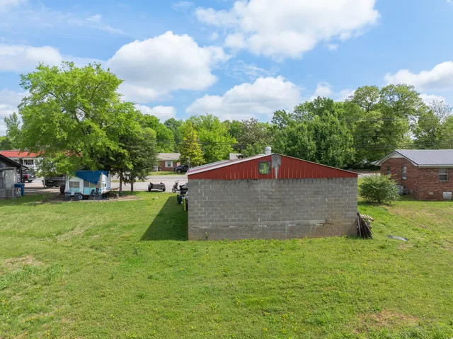 a aerial view of a house