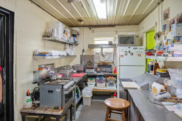 a room with storage and utility