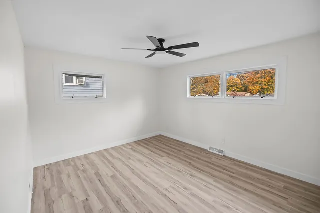 wooden floor in an empty room