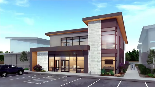 a picture of a bench in front of door