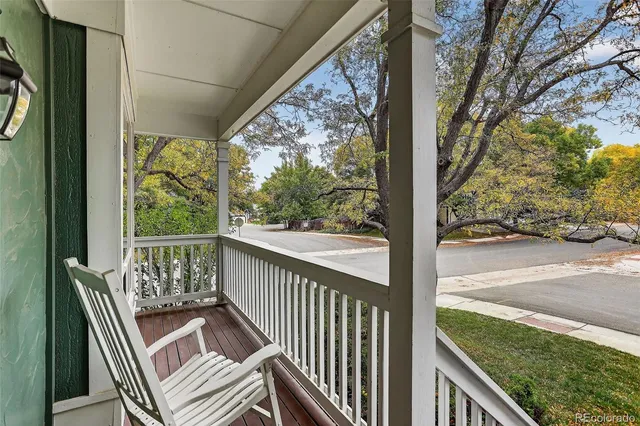 a view of a two chair in the balcony