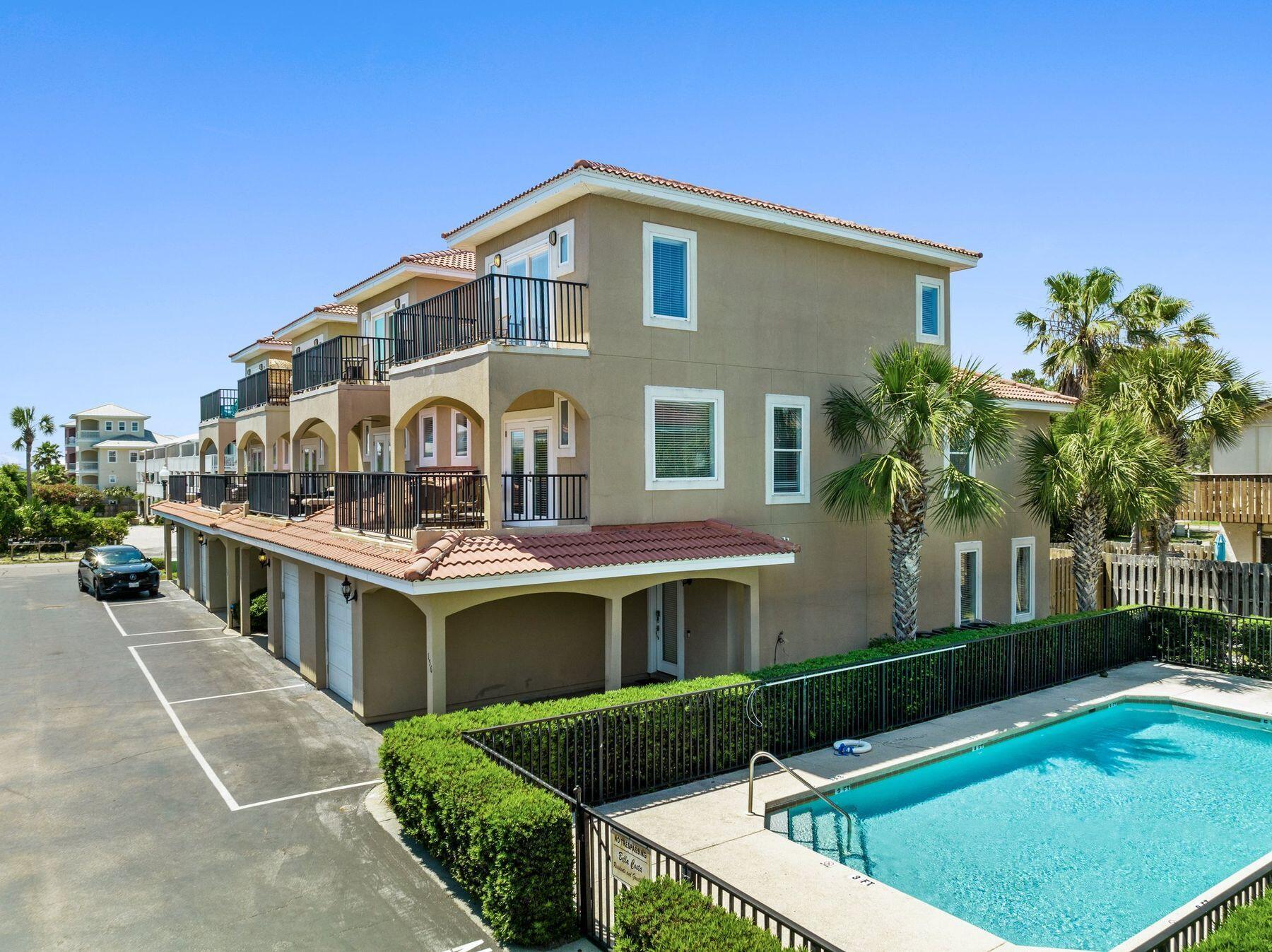156 Southfields Road Panama City Beach, FL 32413 - Photo 31 of 35 a front view of a house with a yard