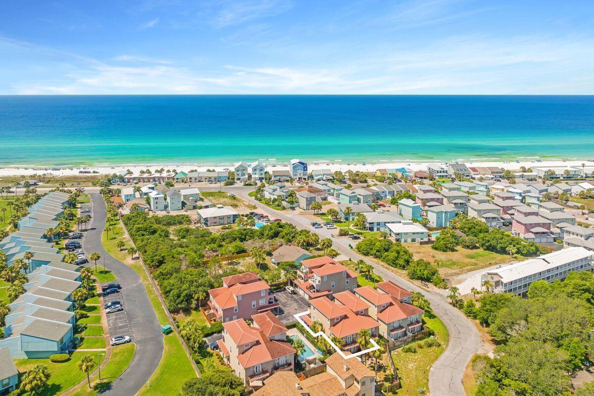 156 Southfields Road Panama City Beach, FL 32413 - Photo 35 of 35 view of city and ocean