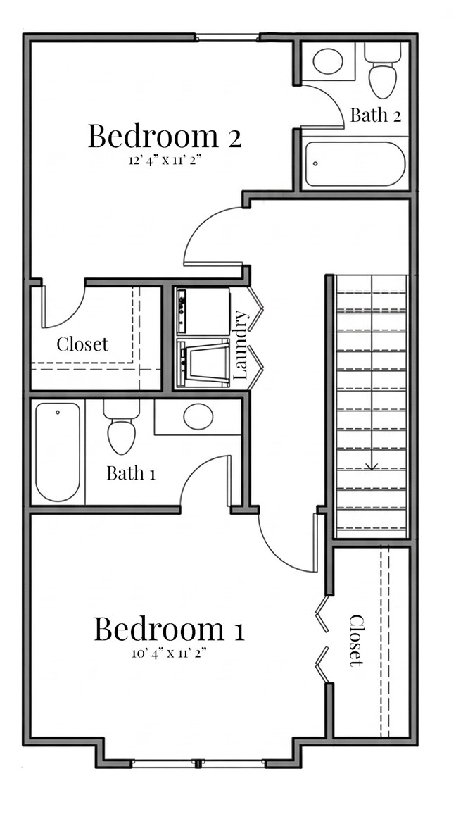 102 Kelly Road Clemson, SC 29631 - Photo 18 of 18 Second Floor. This floor plan illustrates the homes functional layout with clear room designations.