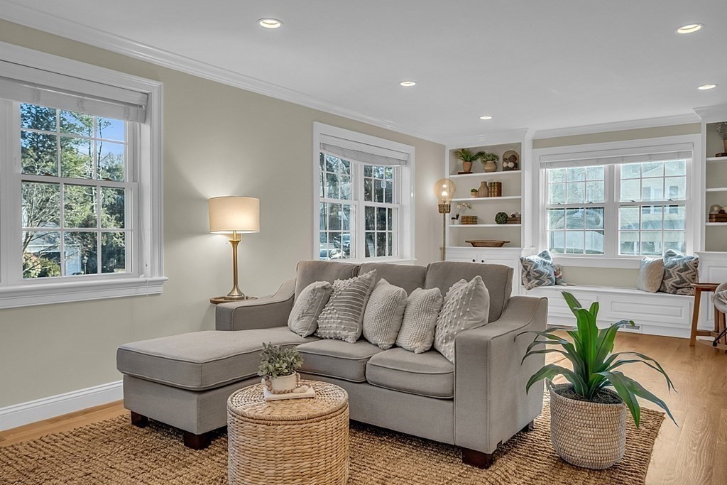 35 Pinewood Road Wellesley, MA 02482 - Photo 14 of 39 a living room with furniture and a large window