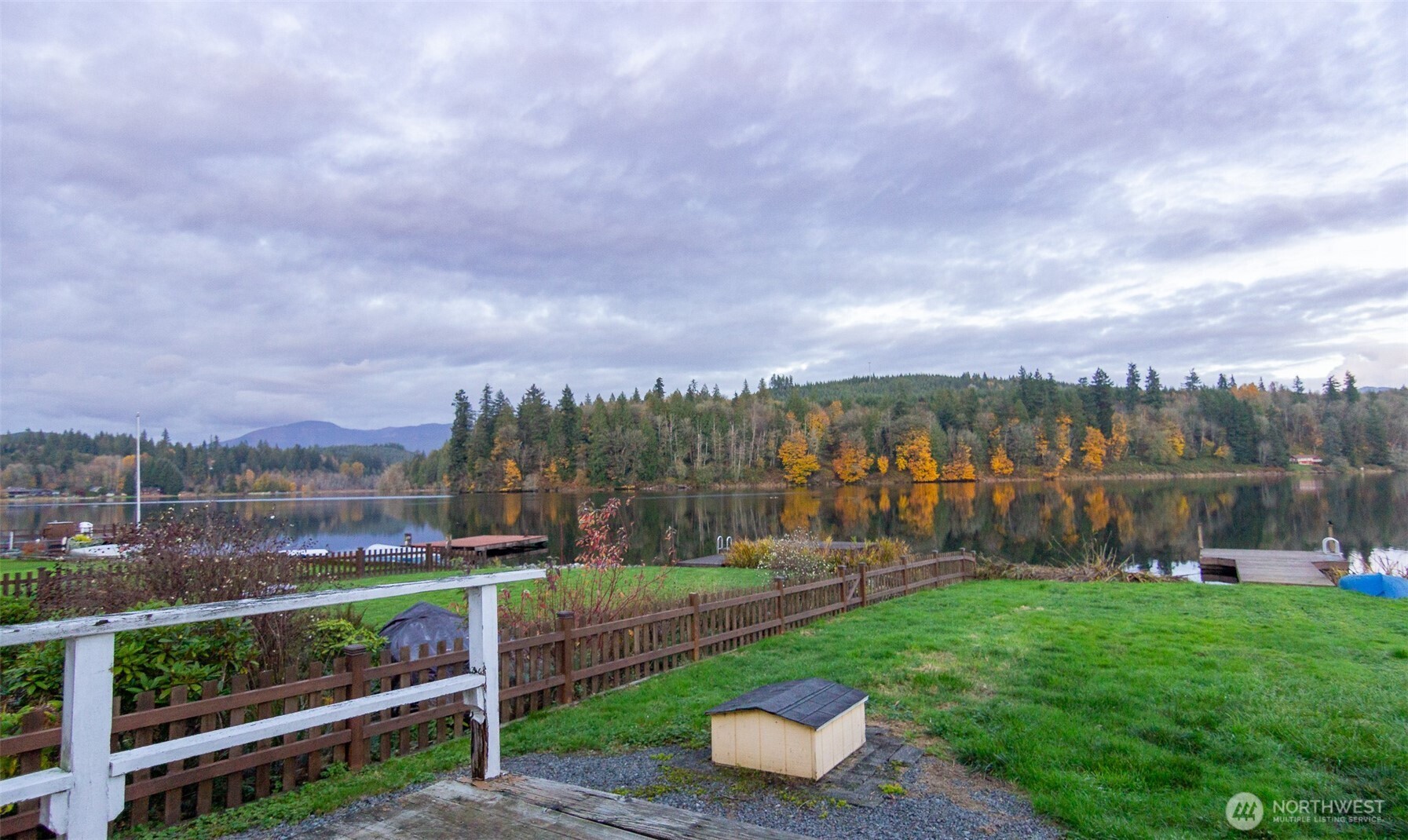 22731 Hull Road Mount Vernon, WA 98274 - Photo 16 of 26 a view of a lake and a yard in the background