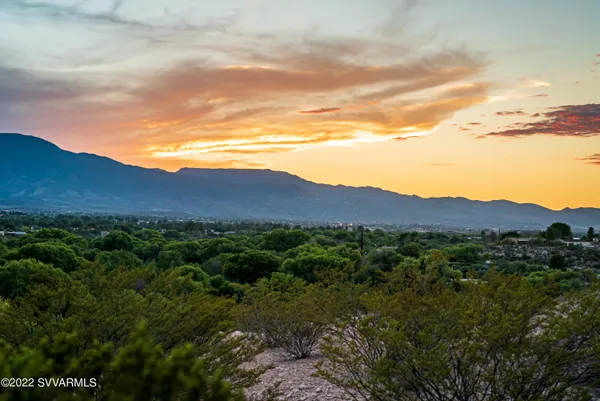 a view of an outdoor space and mountain view