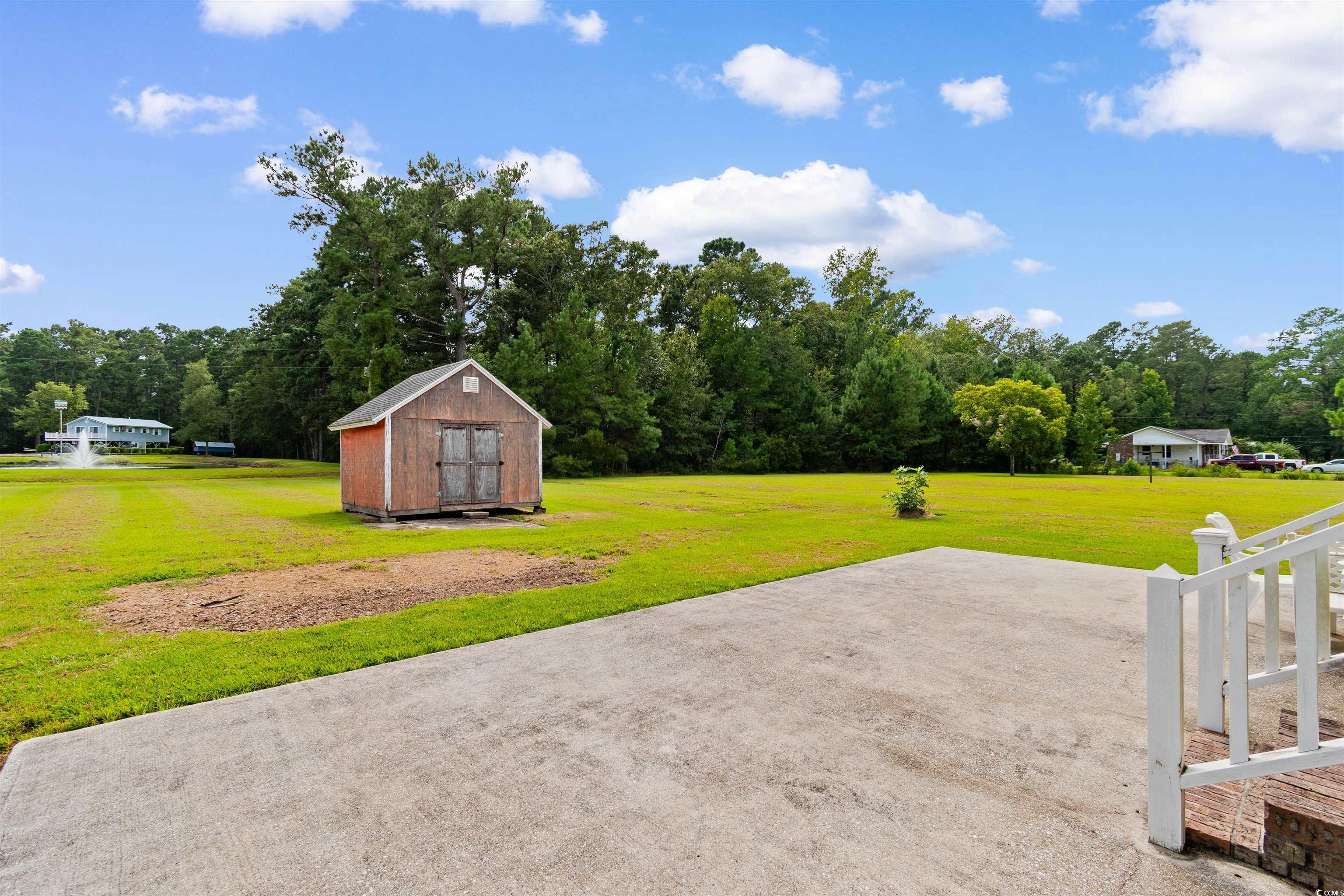 299 Williams Hill Road Hemingway, SC 29554 - Photo 32 of 40 View of patio / terrace featuring a storage shed