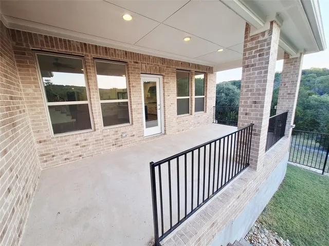 a view of a house with a porch